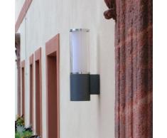 Albert Aluminiumguss Wandleuchte B: 10 H: 35,5 T: 14,5 cm, Lampen Ø 11 cm, schwarz 660311, EEK: A++