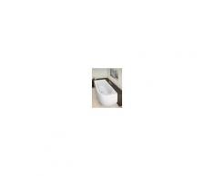 Hoesch Happy D. Eck Badewanne 6485.010 180,8 x 80,8 cm, weiss, mit angeformter Schürze