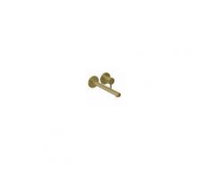 Herzbach Design iX PVD Wand Waschtischarmatur 21139575141, Brass Steel, Auslauflänge 240mm