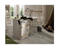 INFANSKIDS Kinderzimmer Schreibtisch weiss / B 124 x H 75 x T 60 cm