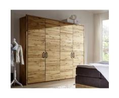 3S Frankenmöbel Massivholz Drehtüren Kleiderschrank Wildeiche SZ-0124 / 3-türig / 184 x 216 x 60 cm