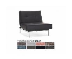 Innovation Splitback Stuhl Styletto Helles Holz/Schwarz / 525 Mixed Dance Light Blue