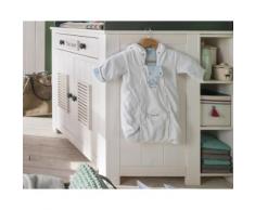 INFANSKIDS Lucky Babyzimmer Anstellregal B22 x H90 x T22 cm, weiss/grau