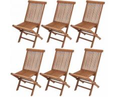 6x Klappstuhl Gartenstuhl Modena, 90x62x45 cm, Teak ~ Variantenangebot