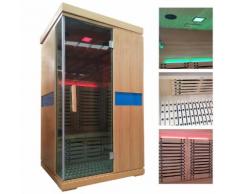 Infrarotkabine HWC-D49, Infrarotsauna Wärmekabine, Musik LED Sicherheitsglas Sauerstoff ~ Variantenangebot