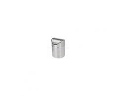 Tischabfalleimer Easybin 1,5 L Silber Metall mit Schwingdeckel