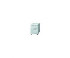 Hammerbacher Rollcontainer 58cm, 1 Schub, 1HR, Schloß Chromgriff Grau, 42,8x58x59 cm, 1/3/6 HE, VAC20/5/5/CE