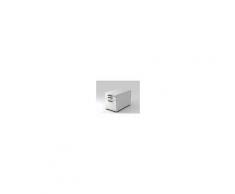 Hammerbacher Rollcontainer 80cm, 1 Schub, 1HR, Schloß Streifengriff Weiß, 42,8x51,2x80 cm, 1/2/6 HE, VTC20/W/W/SG