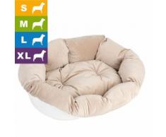 Ferplast Hundekorb Sofà mit Bezug - L 82 x B 59,5 x H 25 cm