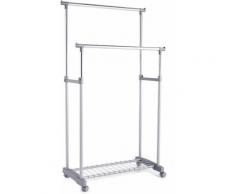 Rollkleiderständer, höhenverstellbar, 83 x 43 x 93,5-170 cm, Zeller Present