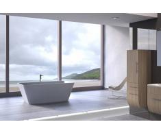 Bad11 Freistehende Badewanne GLORIA weiß Sanitäracryl 170 cm