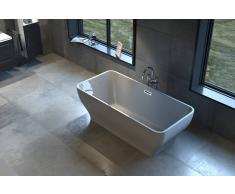 Bad11 Freistehende Badewanne CELINE weiß Sanitäracryl 170 cm
