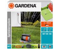 Gardena Sprinklersystem OS 140 Set mit Versenk-Viereckregner