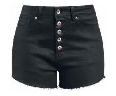 Fashion Victim Hot Pant mit Knopfleiste Damen-Hotpant - schwarz