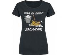 Plural von Wischmop? Damen-T-Shirt - schwarz