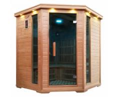 Infrarotkabine HWC-D50, Infrarotsauna Wärmekabine, Musik LED Sicherheitsglas Sauerstoff 5 Personen, Karbonheizung ~ Variantenangebot