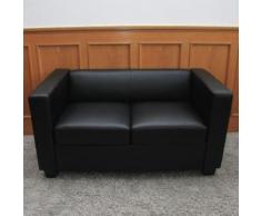 2er Sofa Couch Loungesofa Lille,Leder ~ Variantenangebot