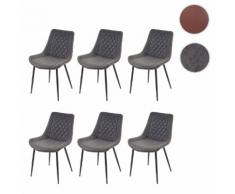 6x Esszimmerstuhl HWC-E56, Stuhl Essstühle, Vintage ~ Variantenangebot