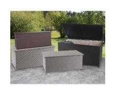 Poly-Rattan Kissenbox HWC-D88, Gartentruhe Auflagenbox Truhe ~ Variantenangebot