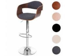 Barhocker HWC-A47, Barstuhl, Holz Bugholz Retro-Design ~ Variantenangebot