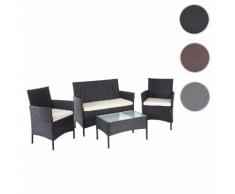 Poly-Rattan Garten-Garnitur HWC-D82, Sitzgruppe Lounge-Garnitur ~ Variantenangebot