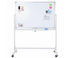 Whiteboard HWC-C85, Magnettafel Memoboard Pinnwand, mobil rollbar inkl. Zubehör ~ Variantenangebot