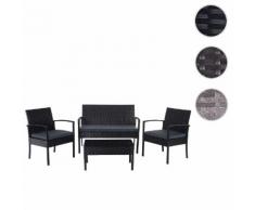 Poly-Rattan Garnitur HWC-D98, Gartengarnitur Sitzgruppe ~ Variantenangebot