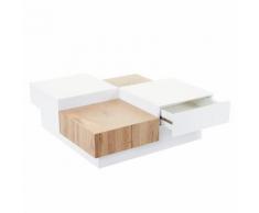 MCA Couchtisch HWC-E77, Wohnzimmertisch Sofatisch, quadratisch 33x90x90cm Eiche-Optik ~ Variantenangebot
