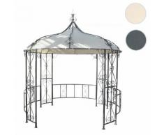 Pergola Almeria, Rundpavillon Garten Pavillon, stabiles Stahl-Gestell ~ Variantenangebot