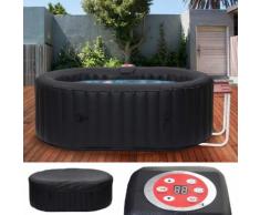 Whirlpool HWC-E32, 2 Personen In-/Outdoor heizbar aufblasbar inkl. Tisch 190x120cm FI-Schalter ~ Variantenangebot