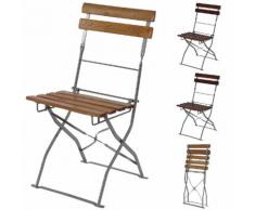 4x Biergartenstuhl Berlin, Klappstuhl Gartenstuhl, Akazie lackiert ~ Variantenangebot