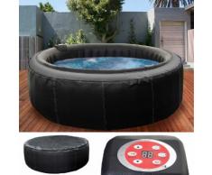 Whirlpool HWC-E32, 6 Personen In-/Outdoor heizbar aufblasbar Kunstleder Ø 208cm FI-Schalter ~ Variantenangebot