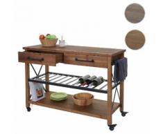 Servierwagen HWC-C86, Küchenwagen Barwagen Rollwagen Küchenhelfer Beistellwagen Teewagen, 85x114x47cm ~ Variantenangebot