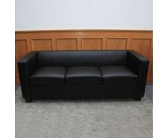 3er Sofa Couch Loungesofa Lille, Kunstleder ~ Variantenangebot
