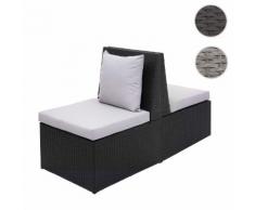 2x Poly-Rattan Sessel HWC-G16, Rattanstuhl Gartenstuhl, Gastronomie ~ Variantenangebot