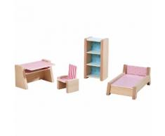 HABA Little Friends – Puppenhaus-Möbel Jugendzimmer, bunt