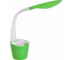 Schreibtischlampe mit Stiftehalter, grün