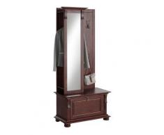 Home affaire Garderoben-Set »Mitu«, (Set, 2-tlg), aus massiver Kiefer (2-tlg), braun