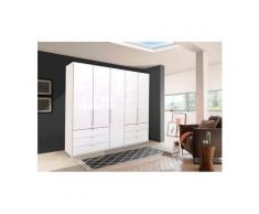 WIEMANN Falttürenschrank »Loft« Glasfront, weiß, 250 cm x 216 cm x 58 cm