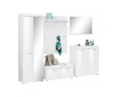 trendteam Garderoben-Set »Amanda«, (Set, 5-tlg), mit Hochglanz Fronten