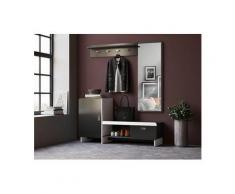 INOSIGN Garderoben-Set »Ingrid«, (Set, 3-tlg), grau