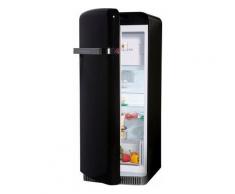 KitchenAid Kühlschrank KCFMB 60150L, 155,5 cm hoch, 60,8 cm breit, A++, 155,5 cm hoch, Retro, schwarz