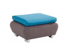 DOMO collection Polsterhocker, grau, Flachgewebe