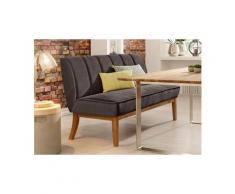 Home affaire Polsterbank, Breite 145 cm, Bezug in toller Samtoptik, grau