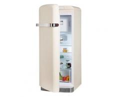 KitchenAid Kühlschrank KCFMA 60150L, 155,5 cm hoch, 60,8 cm breit, A++, 155,5 cm hoch, Retro, beige