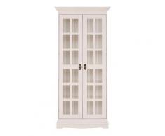 Home affaire Vitrine »Eva« 2-türig, aus massiver Kiefer, weiß