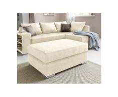 COLLECTION AB Polsterhocker, mit Federkern, beige, Microfaser PRIMABELLE®