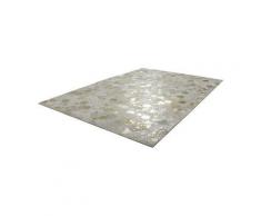 Fellteppich »Scarllet 210«, calo-deluxe, rechteckig, Höhe 8 mm, echtes Rinderfell, gold, 80 cm x 150 cm x 8 mm