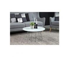 andas Couchtisch »Carola«, mit einer Tischplatte aus Glas und einem schönen Metallgestell in unterschiedlichen Ausführungen, silber