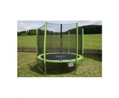 STAMM SPORTS Gartentrampolin, Ø 244 cm, Anti-Roll-Over-Schutz, farbig verkleidete Netzpfosten
